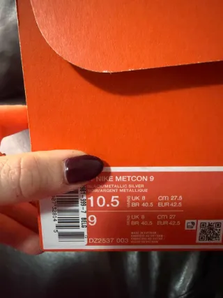 Nike Metcon 9 Scarpe Crossfit Nero Viola