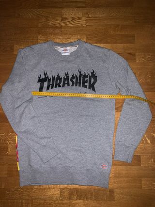 Sudadera Dickies x Thrasher Gris