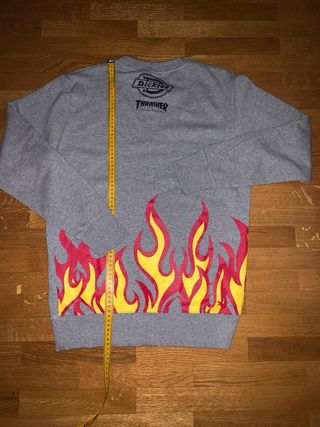 Sudadera Dickies x Thrasher Gris