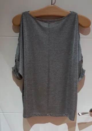 Camiseta Tintoretto S hombros descubiertos
