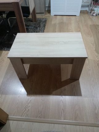 Mesa de centro de madera color beige/marrón