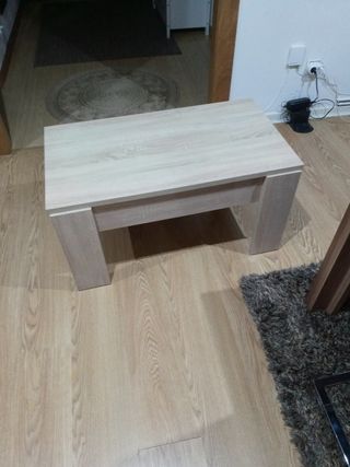 Mesa de centro de madera color beige/marrón