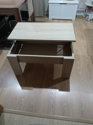 Mesa de centro de madera color beige/marrón