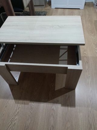 Mesa de centro de madera color beige/marrón