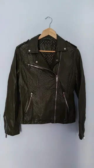 Cazadora Biker Vintage polipiel 