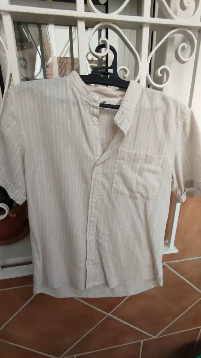 Camisa lino niño H&M talla 9 años