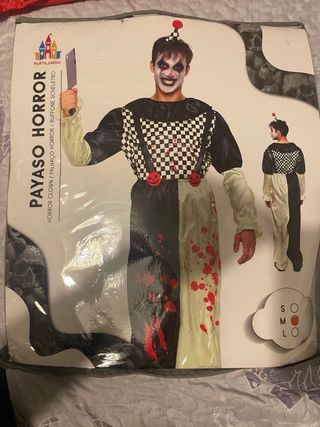 Disfraz Payaso Horror Partilandia Talla M
