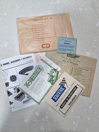 Scalextric documentación G.P. 25