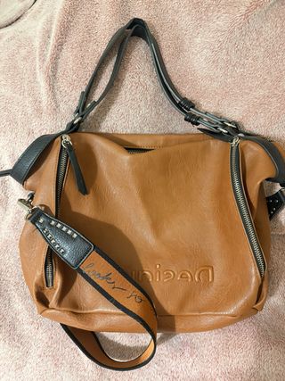 Bolso Desigual Marrón y Negro