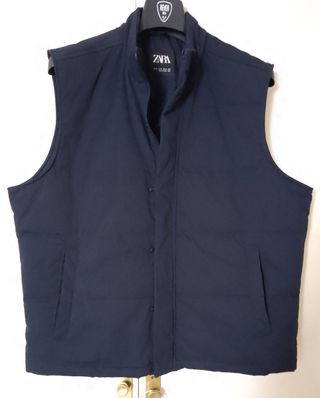 Chaleco Zara Azul XL
