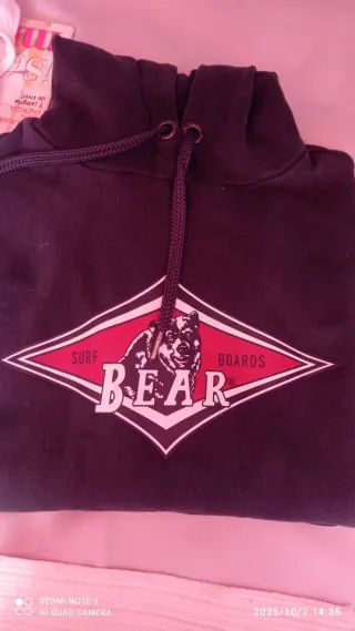 Sudadera Bear Negra Talla M