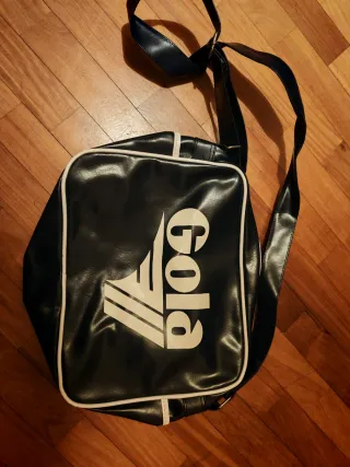 Borsa Gola in pelle nera e bianca