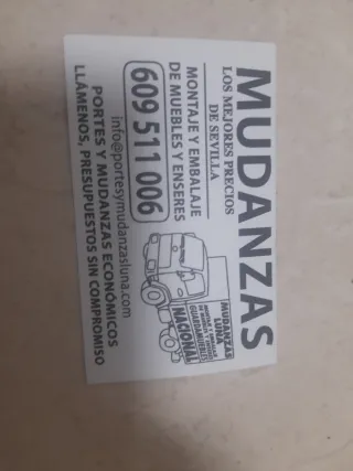 Mudanzas y Portes LUNA 609511006 Sevilla