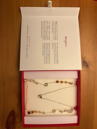 Collar Majorica Perlas y Piedras Multicolor