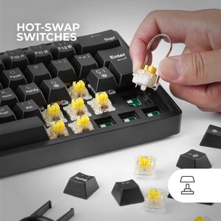 ✨ - Mars Gaming MKREVOES, Teclado Gaming Compacto,