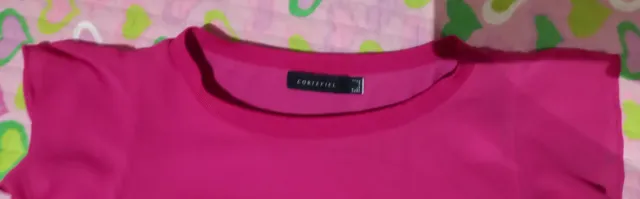 Blusa Cortefiel rosa volantes