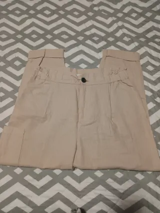 Pantalón Zara Beige 