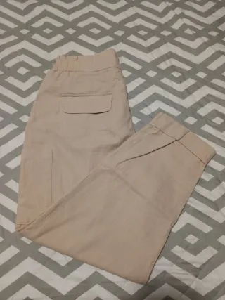 Pantalón Zara Beige 