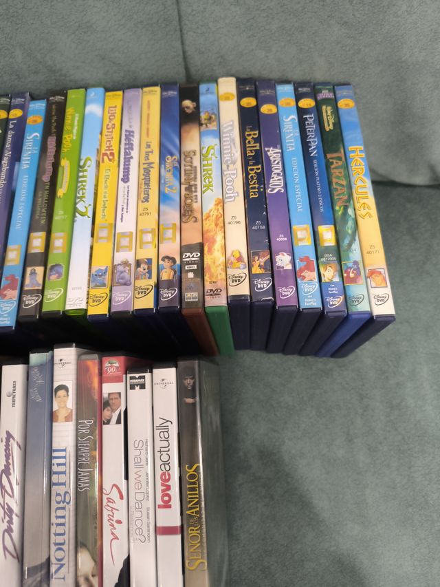 29 DVDs Disney/Acción/Románticas