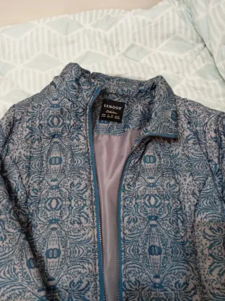 Anorak señora azul y gris