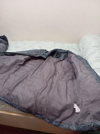 Anorak señora azul y gris