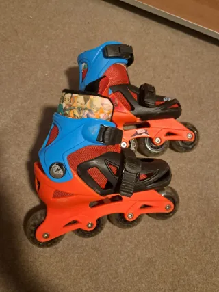 Patines en línea infantiles ajustables con luces