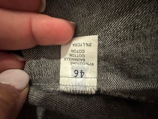 Cazadora vaquera/ strass fina Negra T46