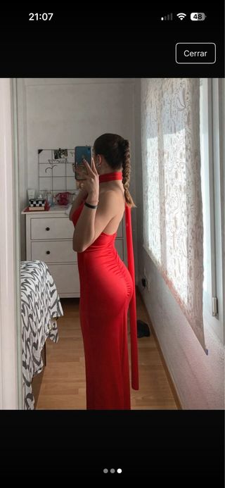 Vestido rojo graduación talla S