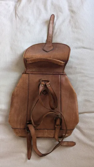 Mochila de cuero
