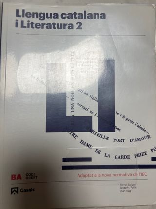 Llengua catalana i Literatura 2 BATX  2021