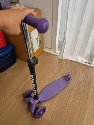 Patinete 3 Ruedas Morado Niña