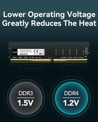 💰 - Lexar UDIMM DDR4 8GB, 3200 MHz RAM, 288-Pin U-