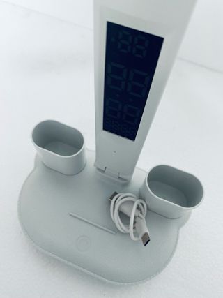 Lámpara Escritorio LED Multifuncional Gris