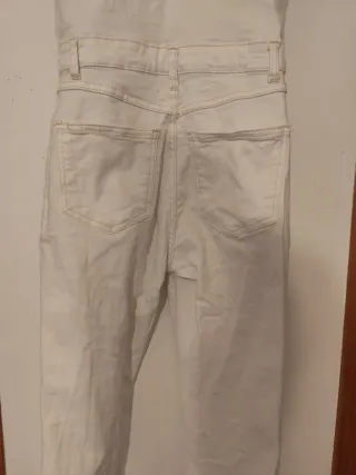 Mono tejano blanco largo