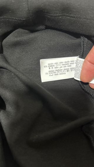 Vestido midi negro manga larga