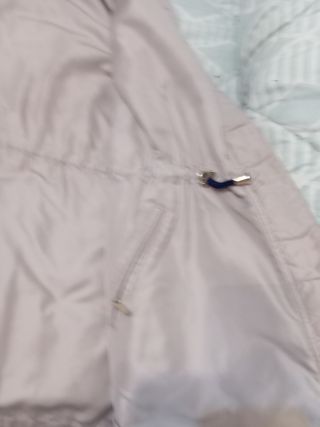 Parka señora rayas beige y azul