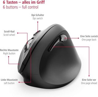 ✨ - Hama | Ratón Ergonómico Inalámbrico (Ratón Ver