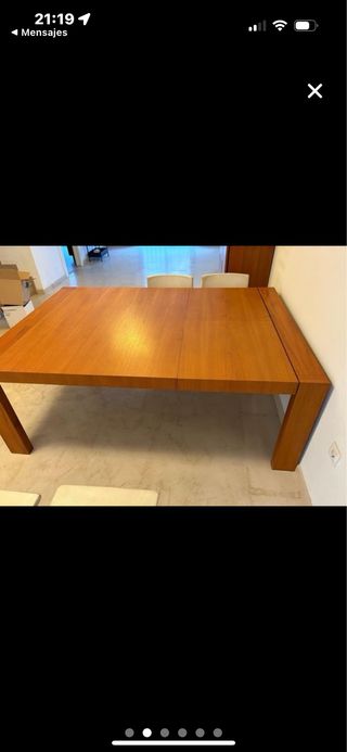 Mesa extensible Treku Oboe madera