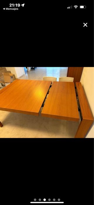 Mesa extensible Treku Oboe madera