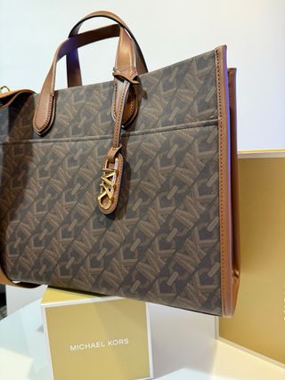 Bolso Michael Kors Marrón y Dorado