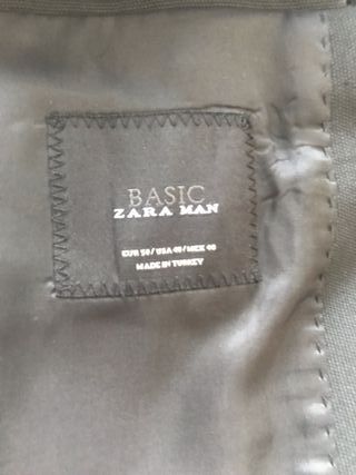 Traje Zara Negro T.50/42 Nuevo