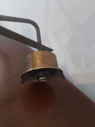 Lampadario 3 bracci legno metallo