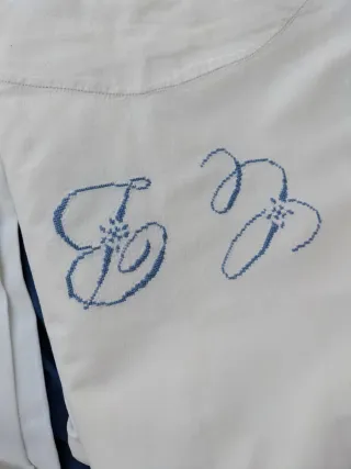 Sábanas vintage bordadas con iniciales