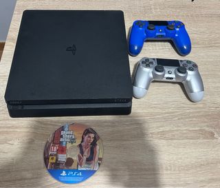 PS4 Slim 1TB + 2 Mandos + GTA V