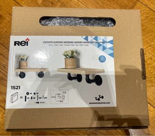 Soportes Estantería Tubería Negra Industrial