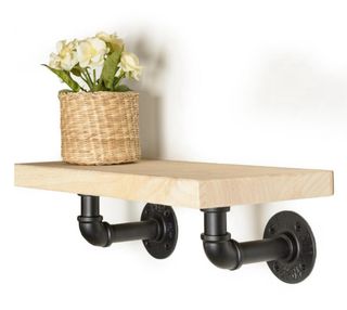 Soportes Estantería Tubería Negra Industrial