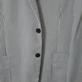 Completo uomo tg.56 righe bianco e nero.