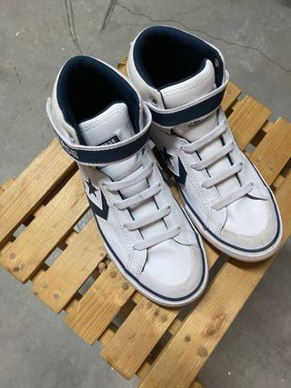 Zapatillas Converse Blancas y Azules Talla 35,5