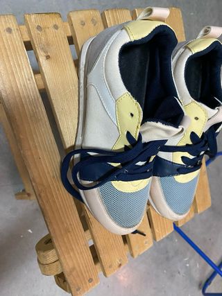 Zapatillas Converse Blancas y Azules Talla 35,5