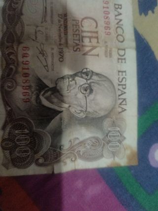 Billete 100 Pesetas España 1970